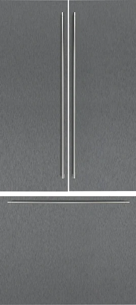 Gaggenau RVA421922 — Комплект панелей из тёмной нержавеющей стали с ручками